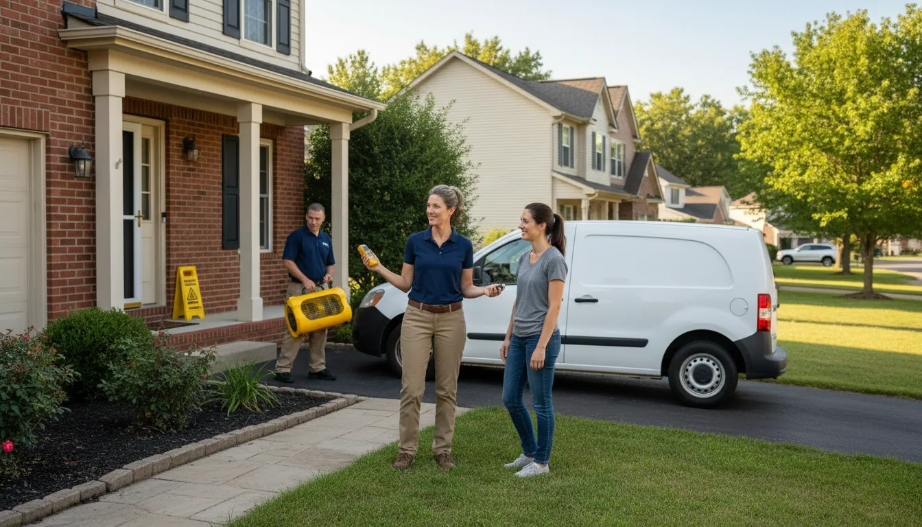 Residential water damage restoration in Aquashicola, PA